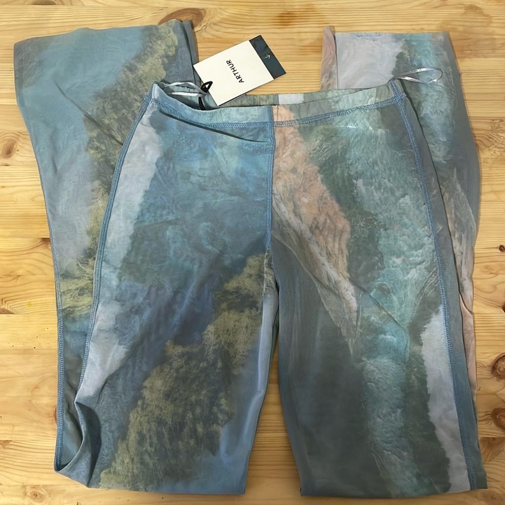 Arthur Apparel-MESH FLATLOCK PANT IN RIVER - Size 2